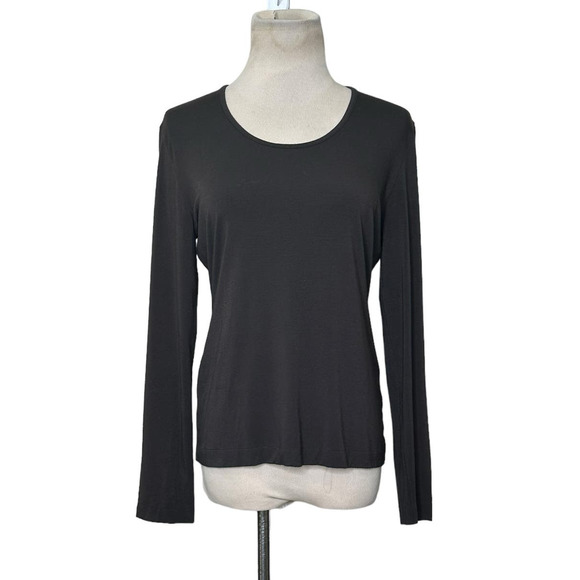 Vestimenta brown chocolate long sleeves fitted top size 44 - US M - Picture 1 of 9